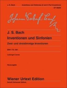 Bach: Inventions & Sinfonias (BWV772-801) for Piano published by Wiener Urtext