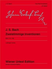 Bach: Two part Inventions  (BWV 772-786) for Piano published by Wiener Urtext