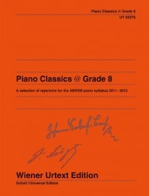 Piano Classics @ Grade 8 published by Wiener Urtext