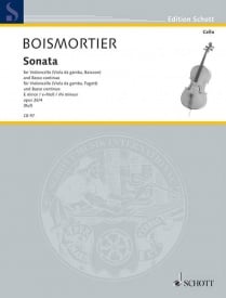 Boismortier: Sonata No 4 in E minor Opus 26/4 for Cello published by Schott