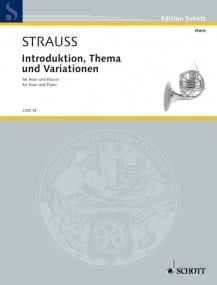 Strauss: Introduction, Theme and Variations for Horn published by Schott