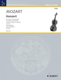 Mozart: Concerto in A No 5 KV219 for Violin published by Schott