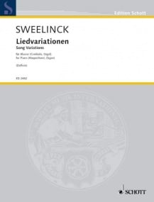 Sweelinck: Song Variations for Piano published by Schott
