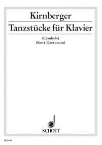 Kirnberger: Dance Piece (Tanzstuke) for Piano published by Schott