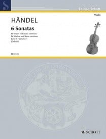 Handel: 6 Sonatas Volume 1 for Violin published by Schott