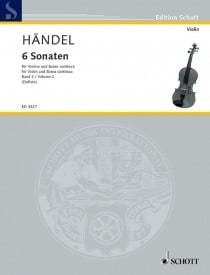 Handel: 6 Sonatas Volume 2 for Violin published by Schott