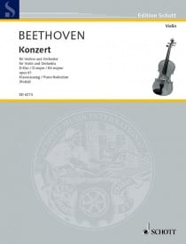 Beethoven: Concerto in D Opus 61 for Violin published by Schott