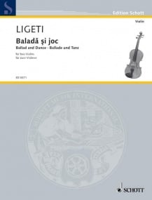 Ligeti: Ballad and Dance for Two Violins published by Schott