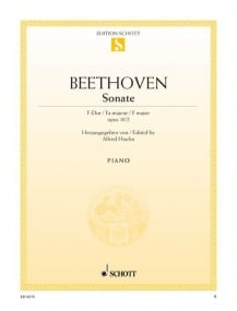 Beethoven: Sonata in F Opus 10 No 2 for Piano published by Schott
