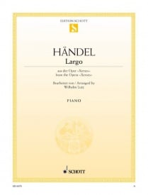 Handel: Largo arranged for Piano published by Schott