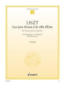 Liszt: Jeux d'Eau a la Villa d'Este for Piano published by Schott