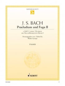 Bach: Prelude II and Fugue II C minor (BWV 847) for Piano published by Schott