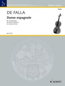 Falla: Danse Espagnole for Violin published by Schott