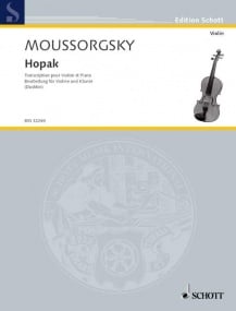 Mussorgsky: Hopak by for Violin published by Schott