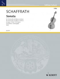 Schaffrath: Sonata in G for Cello published by Schott
