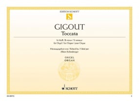 Gigout: Toccata in B minor for Organ published by Schott