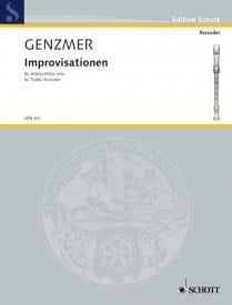 Genzmer: Improvisations GeWV 211 for Treble Recorder published by Schott
