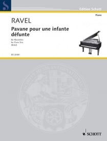 Ravel: Pavane pour une infante defunte for Piano Trio published by Schott