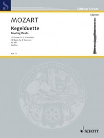Mozart: Bowling Duets K487 for 2 Clarinets published by Schott