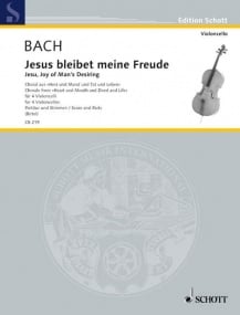 Bach: Jesu, Joy of Man's Desiring for Cello Quartet published by Schott