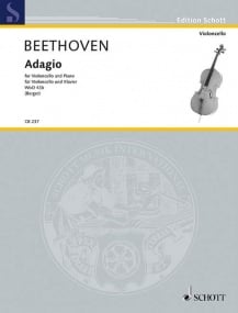 Beethoven: Adagio WoO 43b (179b) for Cello published by Schott