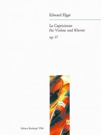 Elgar: La Capricieuse Opus 17 for Violin published by Breitkopf