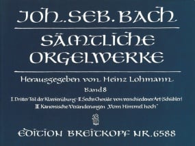 Bach: Complete Organ Works Volume 8 published by Breitkopf