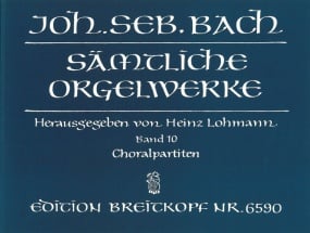 Bach: Complete Organ Works Volume 10 published by Breitkopf