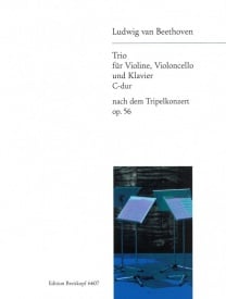Beethoven: Tripelkonzert  in C Opus 56 published by Breitkopf