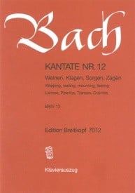 Bach: Cantata 12 (Weinen, Klagen, sorgen, Zagen) published by Breitkopf - Vocal Score
