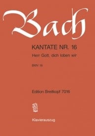 Bach: Cantata No 16 (Herr Gott, dich) published by Breitkopf - Vocal Score