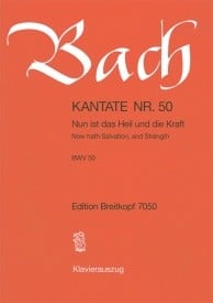 Bach: Cantata 50 (Nun ist das Heil und die Kraft) published by Breitkopf - Vocal Score