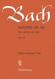 Bach: Cantata 192 (Nun danket alle Gott) published by Breitkopf - Vocal Score