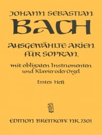 Bach: Selected Arias for Soprano Volume 1 published by Breitkopf