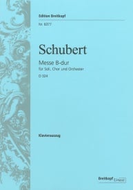 Schubert: Messe in Bb (D324) published by Breitkopf - Vocal Score