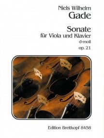 Gade: Sonata No 2 in D Minor Op 21 for Viola published by Breitkopf