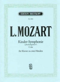 Mozart: Kinder-Symphonie for Piano published by Breitkopf