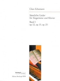 Clara Schumann: Complete Songs Volume 1 published by Breitkopf