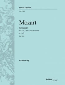 Mozart: Requiem in D KV626 published by Breitkopf - Vocal Score