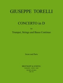 Torelli: Concerto in D for Trumpet & Strings published by Musica Rara