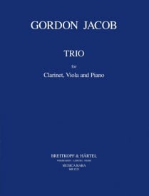 Jacob: Trio for Clarinet, Viola and Piano published by Breitkopf