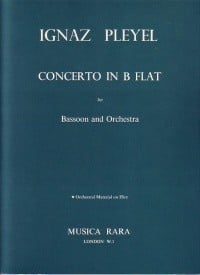 Pleyel: Concerto in Bb for Bassoon published by Musica Rara
