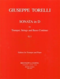 Torelli: Sonata in D Major for Trumpet published by Breitkopf