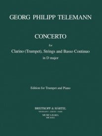 Telemann: Concerto in D for Trumpet published by Breitkopf