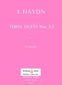 Haydn: Three Duets for 2 Clarinets published by Breitkopf