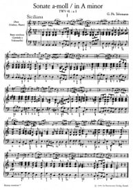 Telemann: Sonatas and Pieces (Der Getreue Musikmeister) published by Barenreiter