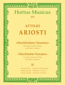 Ariosti: Stockholm Sonatas Volume 2 for Viola published by Barenreiter