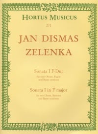 Zelenka: Sonata No.1 in F for Two Oboes, Bassoon and Basso Continuo published by Barenreiter