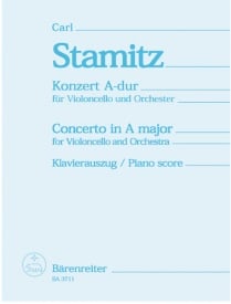 Stamitz: Concerto No 2 in A for Cello published by Barenreiter