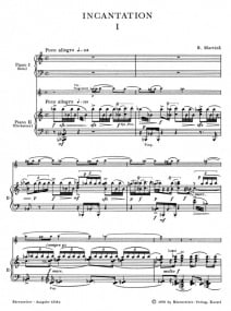 Martinu: Piano Concerto No.4 (Incantation) (1955/56) published by Barenreiter